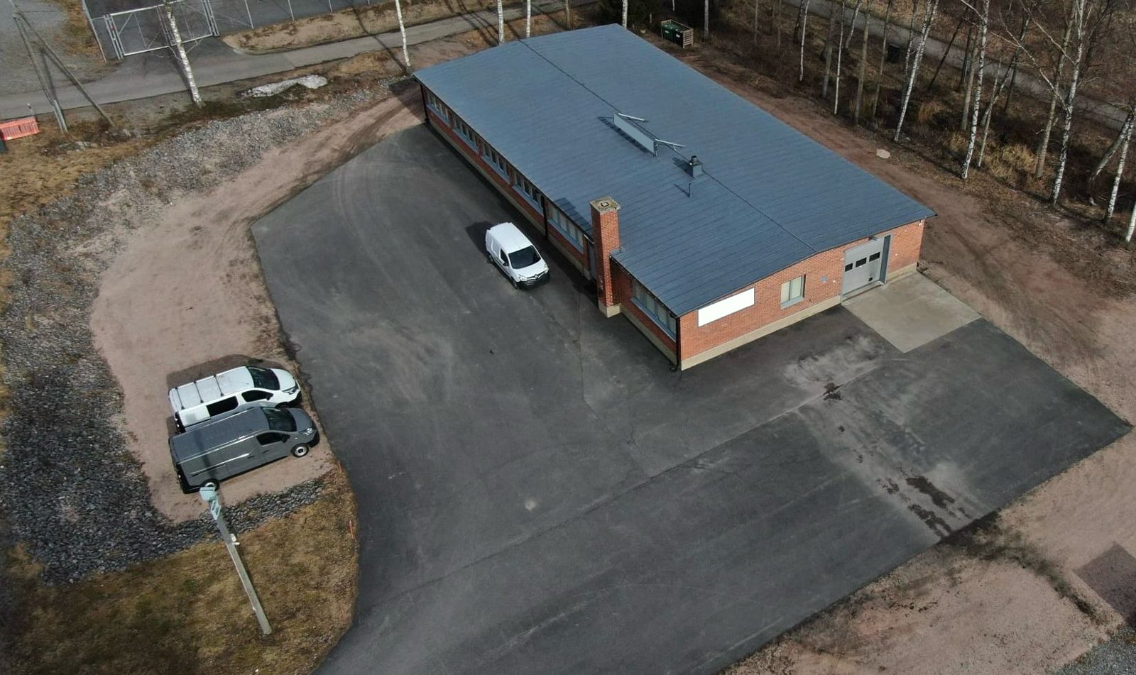 Ilmakuva Silmukkatie 5:n pysäköintialueesta